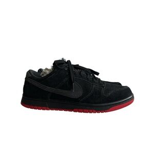 Nike Dunk Low In Black and Red Custom Order Size US11